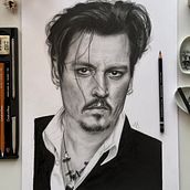 Mon projet du cours : Portrait réaliste au crayon graphite. Traditional illustration, Fine Arts, Sketching, Pencil Drawing, Drawing, Portrait Drawing, Realistic Drawing, Artistic Drawing, and Figure Drawing project by Manel - 11.03.2023