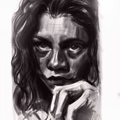 Retrato de Zendaya. Un proyecto de Dibujo artístico, Dibujo de Retrato, Dibujo digital, Ilustración digital, Pintura digital y Diseño de María Machín Suárez - 03.03.2024
