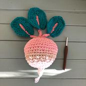 My project for course: Crochet for Beginners: Create Food-Inspired Amigurumi. Un proyecto de Artesanía, Diseño de juguetes, Tejido, DIY, Crochet y Amigurumi de leaetlechatmalo - 03.03.2024