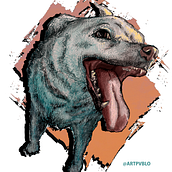 Ilustración mixta Milo (física/digital). Compañero canino. . Traditional illustration, Digital Illustration, Character Design, Graphic Design, Ink Illustration, and Digital Drawing project by pablodlr98 - 01.20.2024