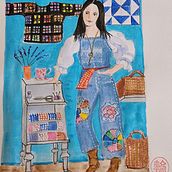 My project for course: Playful Illustration with Watercolor & Colored Pencils. Traditional illustration, Painting, Watercolor Painting, Portrait Drawing, and Colored Pencil Drawing project by lynnek - 03.03.2024