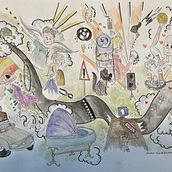 Mijn project van de cursus: Artistieke identiteit: ontdek je eigen stijl. Traditional illustration, Sketching, Creativit, Drawing, and Sketchbook project by Ilse Van Esch - 03.03.2024