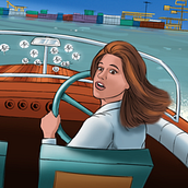 Meu projeto do curso: Ilustração de storyboard com Procreate. Un progetto di Illustrazione tradizionale, Illustrazione digitale, Stor, telling, Stor e board di Suenia Felix - 14.02.2024