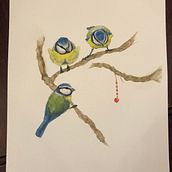 My project for course: Artistic Watercolor Techniques for Illustrating Birds Ein Projekt aus dem Bereich Traditionelle Illustration, Aquarellmalerei, Realistische Zeichnung und Naturalistische Illustration von rebecca.graham.c - 04.03.2024