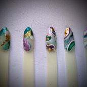 Mi proyecto del curso: Introducción al nail art. Design, Traditional illustration, Painting, Pattern Design, and Decorative Painting project by Jacke Ramirez - 03.05.2024