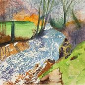 Mi proyecto del curso: Pintura de paisajes realistas con acuarela. Fine Arts, Painting, Sketching, Watercolor Painting, and Naturalistic Illustration project by vickmazer - 03.06.2024