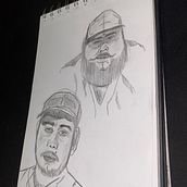 siento que cada retrato lo convierto de alguna manera en algo asi como una caricatura.. Pencil Drawing project by Pedro Bejarano - 03.24.2024