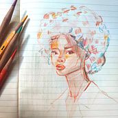 Dessin de portraits expressifs aux crayons de couleur . Un proyecto de Dibujo, Dibujo de Retrato, Sketchbook y Dibujo con lápices de colores de Rachel Pedraza - 06.03.2024