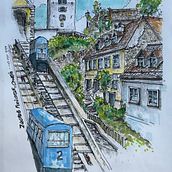 Shortest Funicular. Un progetto di Belle arti di Angie Carlsen - 05.03.2024