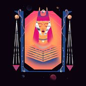 Mon projet du cours : Illustration rétrofuturiste sur Procreate. Digital Illustration, and Digital Drawing project by Maryam Hakkak - 03.08.2024