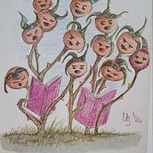 Mijn project van de cursus: Illustreer schattige karakters die op de natuur zijn geïnspireerd Ein Projekt aus dem Bereich Design von Figuren, Zeichnung, Digitale Illustration und Digitale Zeichnung von Ursula Jansen - 06.03.2024