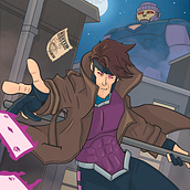 Fanart - Gambit. Traditional illustration, Character Design, Drawing, and Digital Illustration project by marcelgalbe - 02.22.2024