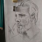 Mi proyecto del curso: Sketchbook de retrato: explora el rostro humano. Sketching, Drawing, Portrait Drawing, Artistic Drawing, and Sketchbook project by Josue Meneses - 03.03.2024