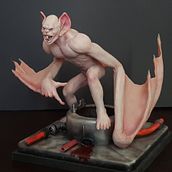 Vampiro de laboratorio. Un progetto di Character design, Artigianato, Belle arti, Scultura e Arte concettuale di Eduardo Hellman - 06.03.2024