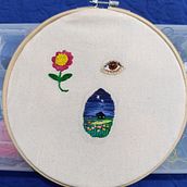 Mi proyecto del curso: Técnicas de bordado en miniatura. Embroider, and Textile Design project by diliagdeon65 - 03.07.2024