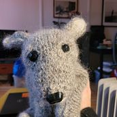 My project for course: Knitting Realistic Stuffed Animals: Make a Puppy from Yarn. Fiber Arts, DIY, Knitting, and Textile Design project by Inga Buan - 02.29.2024
