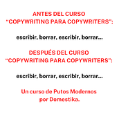 Mi proyecto del curso: Copywriting para copywriters. Projekt z dziedziny  Reklama, Cop, writing, Stor, telling i Komunikacja użytkownika Agus Giac - 07.03.2024