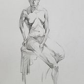 Meu projeto do curso: Introdução ao desenho anatômico com carvão. Projekt z dziedziny  Sztuki piękne,  R, sunek, R, sunek realist, czn, R i sunek anatomiczn użytkownika Maurício Yabiku - 07.03.2024