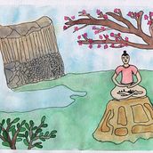 Mi proyecto del curso: Ilustración en acuarela con influencia japonesa. Traditional illustration, Drawing, and Watercolor Painting project by Juan Carlos Woll Buse - 03.07.2024