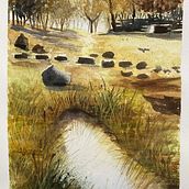 My project for course: Natural Landscapes in Watercolor Ein Projekt aus dem Bereich Bildende Künste, Malerei, Aquarellmalerei und Traditionelle Illustration von lcss987 - 08.03.2024