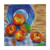 manzanas en temperas. Fine Arts, Painting, Creativit, and Gouache Painting project by Claudia Guillen - 03.08.2024