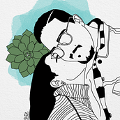 Ilustração Digital | Amantes. Digital Illustration project by Priscila Teixeira - 03.09.2024