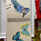 Mi proyecto del curso: Sketching creativo en acuarela para principiantes. Traditional illustration, Sketching, Creativit, Drawing, Watercolor Painting, and Sketchbook project by decelis_ines - 03.09.2024