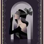 My project for course: Art Deco Style for Digital Illustration. Un proyecto de Ilustración tradicional, Bellas Artes, Diseño de carteles e Ilustración digital de Anastasia Shorokhova-Volkova - 09.03.2024