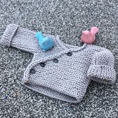 Mi proyecto del curso: Tejido de punto para prendas infantiles. Design de moda, Tecido, DIY, Tricô, e Design têxtil projeto de giudicifernanda - 09.03.2024