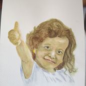 Retrato en acuarela. Watercolor Painting project by Martha Lilia Lopez Garcia - 03.09.2024