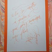 Une fleur. Caligrafia, Lettering, H, e Lettering projeto de triboulot_s - 10.03.2024