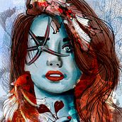 My project for course: Illustrated Portrait in Watercolor. Un progetto di Illustrazione tradizionale, Belle arti, Pittura, Disegno, Pittura ad acquerello, Disegno di ritratti, Disegno artistico e Illustrazione digitale di Krystine Knechtel - 10.03.2024