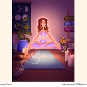 The Yoga Teacher. Animation, Character Design, Costume Design, 2D Animation, Digital Illustration, and Concept Art project by Rodrigo Raposo - 03.11.2024
