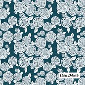 Seamless Pattern of retro roses. Pattern Design, Design têxtil, e Design projeto de Claire Delsarte - 06.01.2024
