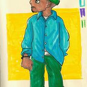 Meu projeto do curso: Técnicas de desenho em sketchbook para iniciantes. Character Design, Sketching, Pencil Drawing, Drawing, and Sketchbook project by Andre Luiz Vieira - 02.19.2024