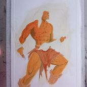 Mi proyecto del curso: Ilustración de personajes en acrílico. Traditional illustration, Character Design, Painting, Comic, Acr, and lic Painting project by Diego Merino - 03.11.2024