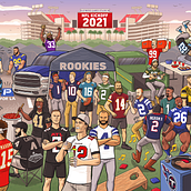 NFL Kickoff 2021/22 Season - Tailgate . % Rafael Dukenny tarafından hazırlanan Dijital İllüstras, on, Dijital Çizim, Dijital Bo, Ve ama projesi - 09.08.2021