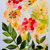 My project for course: Artistic Floral Watercolor: Connect with Nature. Traditional illustration, Painting, Watercolor Painting, and Botanical Illustration project by f26n56r9k4 - 03.12.2024