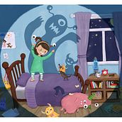 My project for course: The Girl Who Loved Monsters. Een project van Traditionele illustratie, Redactioneel ontwerp, Stor, board, Portfoliobeheer, Kinderillustratie, Verhaallijn, Management En Productiviteit y Prentenboeken van charllotteashlie - 25.02.2024