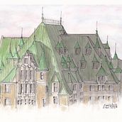 My project for course: Architectural Sketching with Watercolor and Ink. Sketching, Drawing, Watercolor Painting, Architectural Illustration, Sketchbook & Ink Illustration project by Lynn King - 03.12.2024
