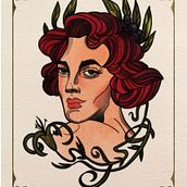 My project for course: Neotraditional Tattoo Design. Drawing, Digital Illustration, Tattoo Design, and Digital Drawing project by leehogarth1990 - 03.12.2024