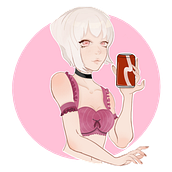 Chica y amor. Projekt z dziedziny Ilustracja c i frowa użytkownika evelyn_flores_marquez - 30.10.2023