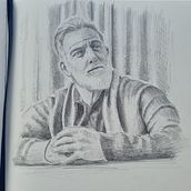 My project for course: Fundamentals of Portrait Drawing with Pencil. Un progetto di Belle arti, Disegno a matita, Disegno, Disegno realistico e Disegno artistico di Alex Donald - 13.03.2024