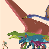 Hell Creek prehistoric fauna - vector illustration. Un progetto di Illustrazione tradizionale, Graphic design, Illustrazione vettoriale e Illustrazione digitale di Julian Zielonka - 13.03.2024