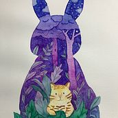 Mi proyecto del curso: Acuarela en negativo para ilustración infantil. Traditional illustration, Painting, Pencil Drawing, Watercolor Painting, Children's Illustration, and Narrative project by Kimy H Banda - 03.14.2024