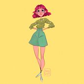 Yellow. Un proyecto de Diseño de personajes, Ilustración digital y Dibujo digital de Kelsey Cooke - 14.03.2024