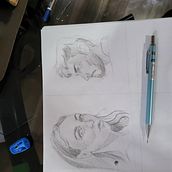Mi proyecto del curso: Cuaderno de retratos a línea con grafito. Un progetto di Belle arti, Bozzetti, Disegno, Disegno di ritratti e Sketchbook di luceroale751 - 14.03.2024