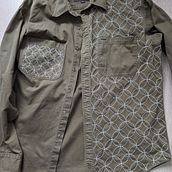 My project for course: Introduction to Japanese Sashiko Stitching. Een project van Borduurwerk, Textiel, DIY, Upc, cling y Textielontwerp van Vlad Hrechka - 14.03.2024