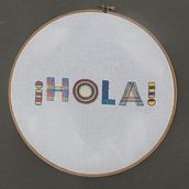 Mi proyecto del curso: Letras bordadas: el hilo como herramienta gráfica. Embroider, and Textile Design project by Laura Peluso - 03.14.2024