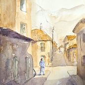 Mi proyecto del curso: Fundamentos de la luz y el color para acuarela. Painting, Watercolor Painting, and Architectural Illustration project by Gabriela Kozina - 03.09.2024